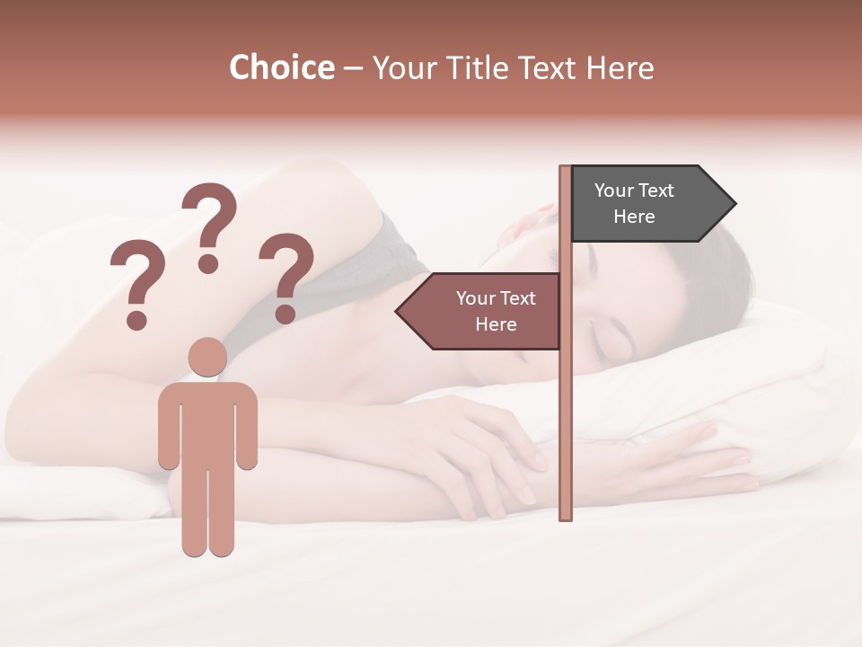 Horizontal Asleep Relax PowerPoint Template