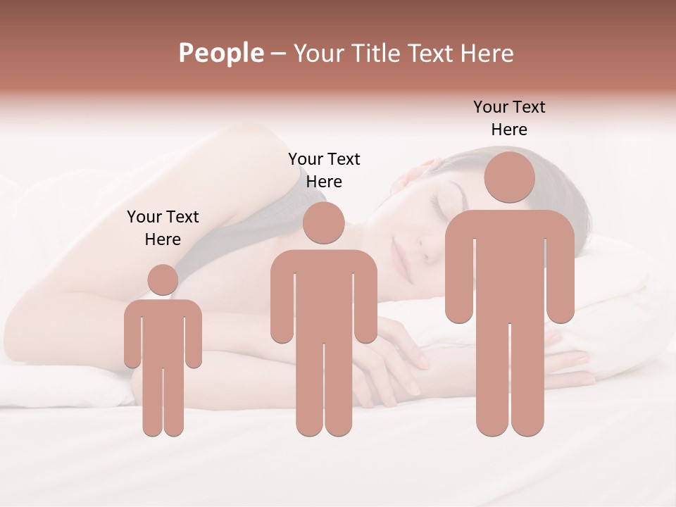 Horizontal Asleep Relax PowerPoint Template