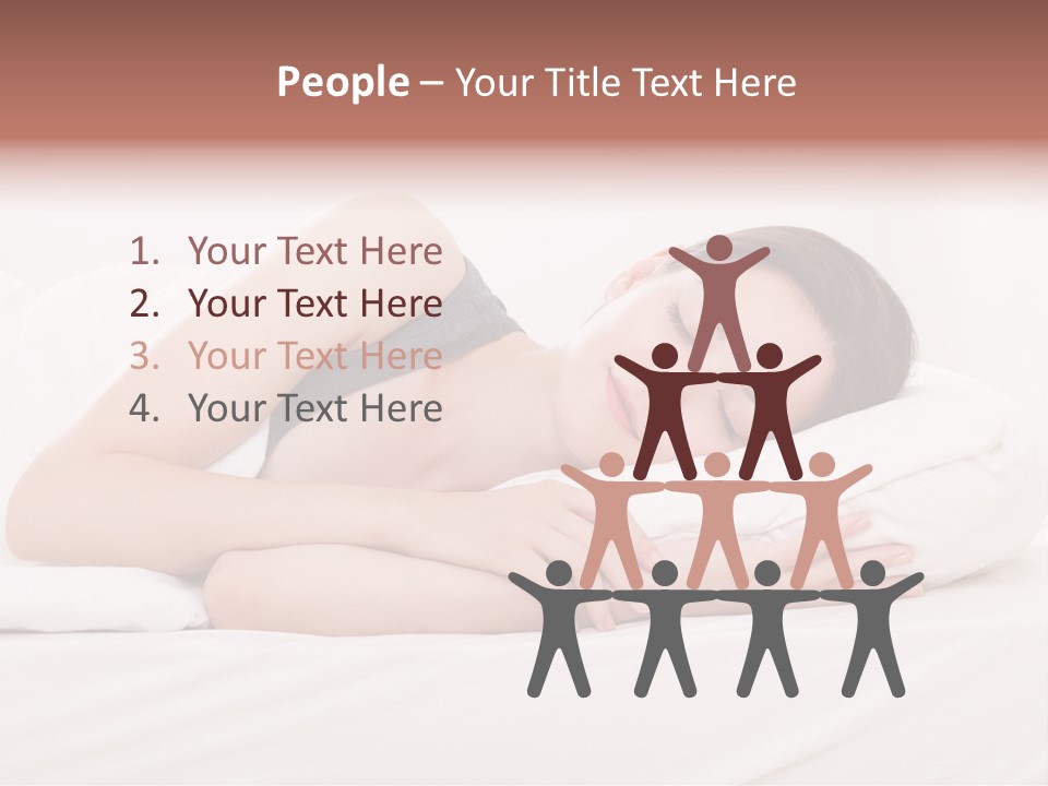 Horizontal Asleep Relax PowerPoint Template