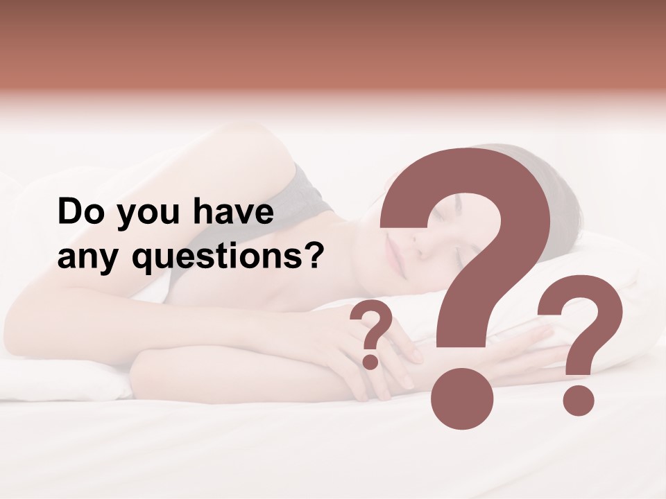 Horizontal Asleep Relax PowerPoint Template