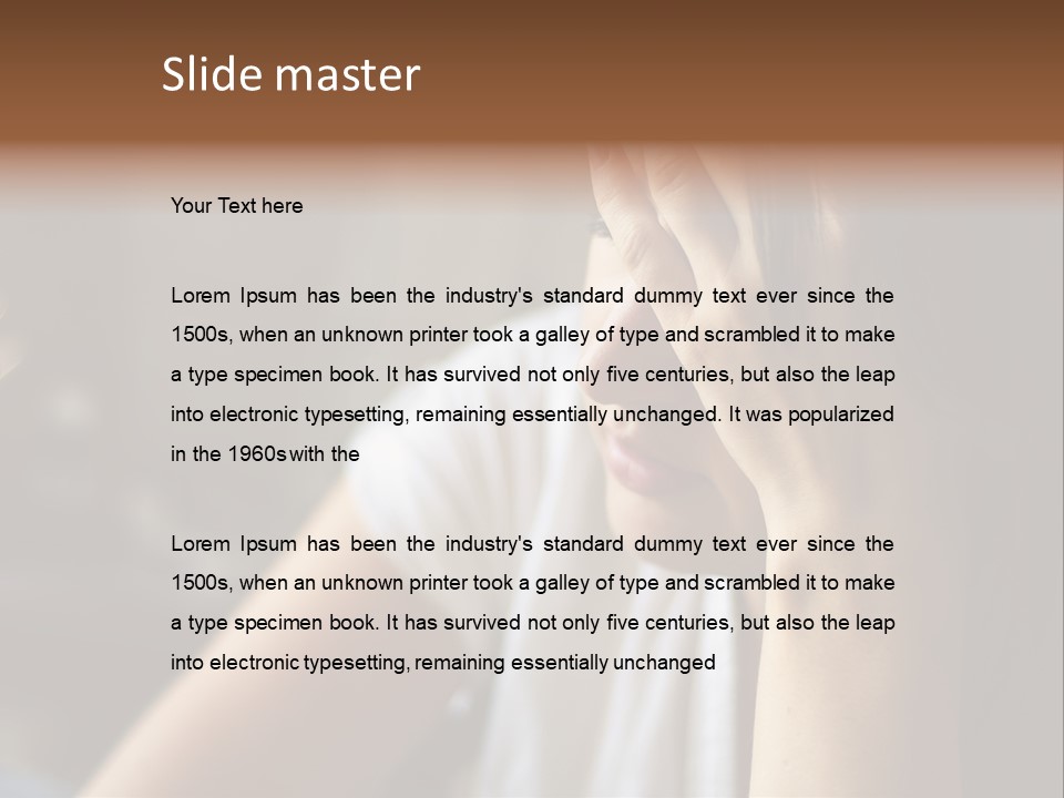 Young Ill Worry PowerPoint Template