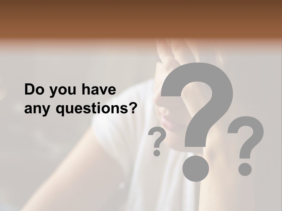 Young Ill Worry PowerPoint Template