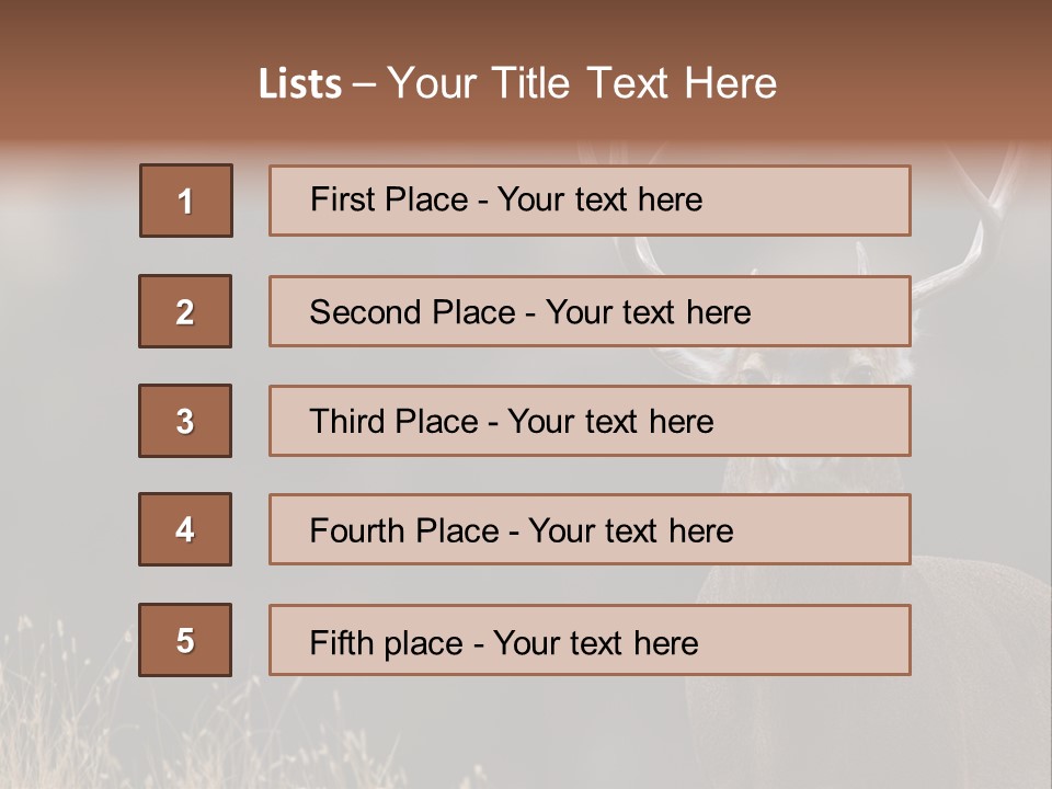 Wildlife Photography Mammal Wildlife PowerPoint Template
