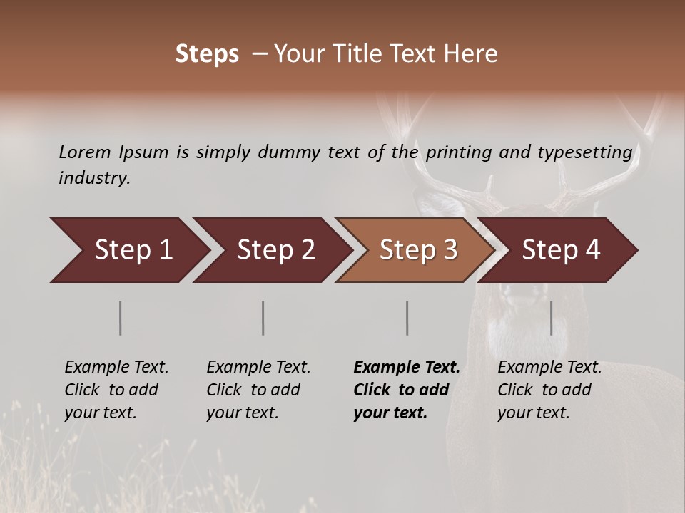 Wildlife Photography Mammal Wildlife PowerPoint Template