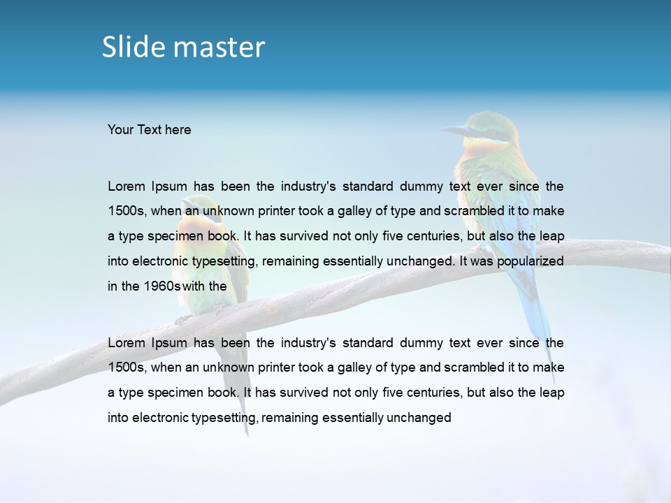 Head Green Branch PowerPoint Template