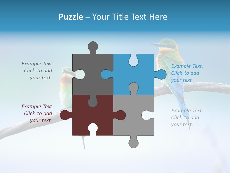 Head Green Branch PowerPoint Template