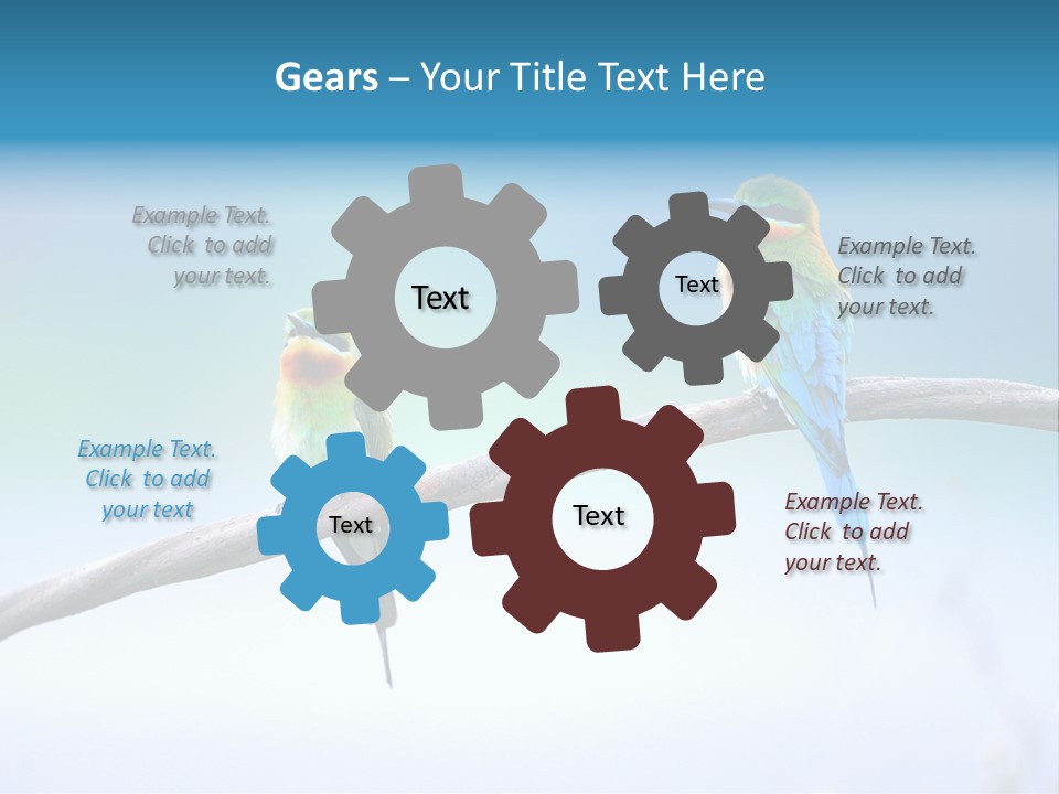 Head Green Branch PowerPoint Template