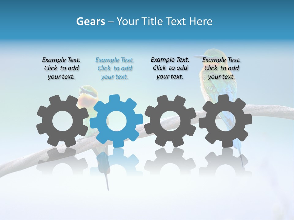 Head Green Branch PowerPoint Template