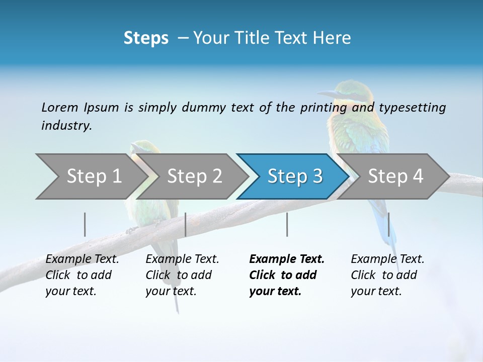 Head Green Branch PowerPoint Template