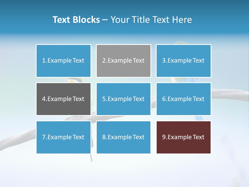 Head Green Branch PowerPoint Template