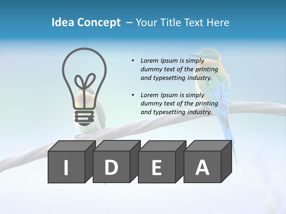 Head Green Branch PowerPoint Template