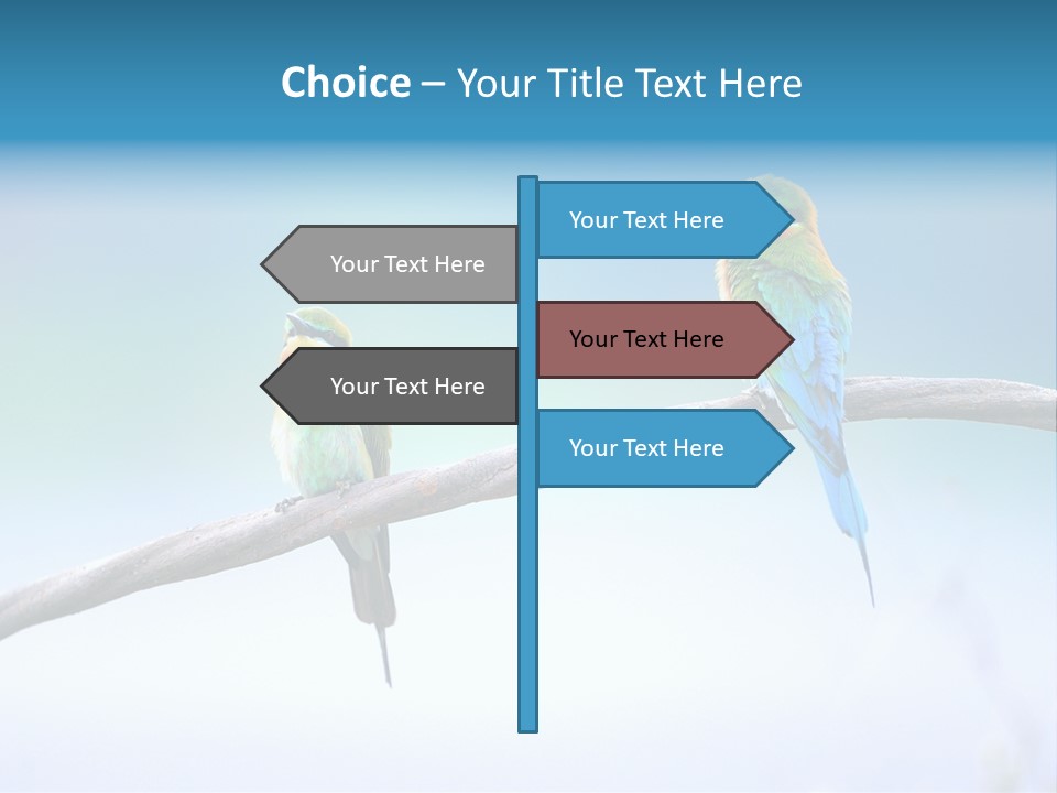 Head Green Branch PowerPoint Template