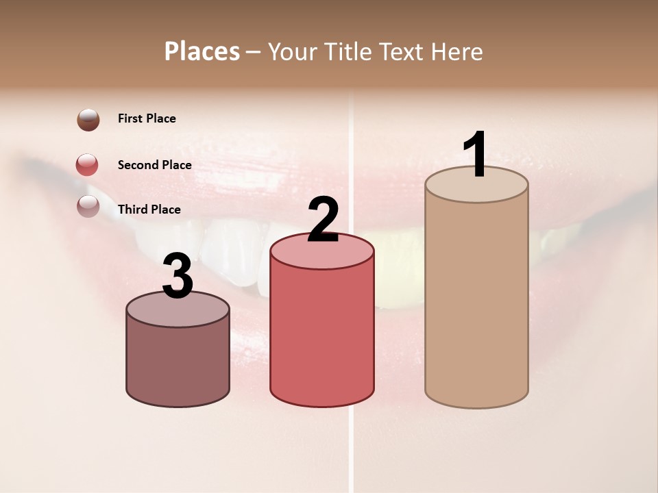 Beautiful Girl White PowerPoint Template