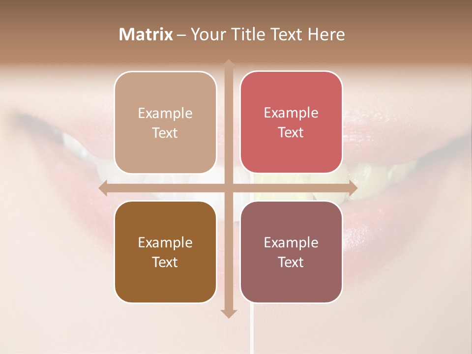 Beautiful Girl White PowerPoint Template