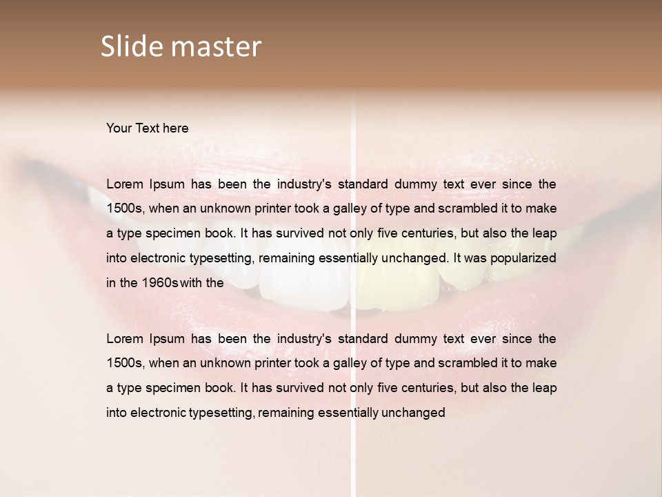 Beautiful Girl White PowerPoint Template