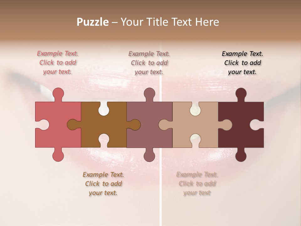 Beautiful Girl White PowerPoint Template