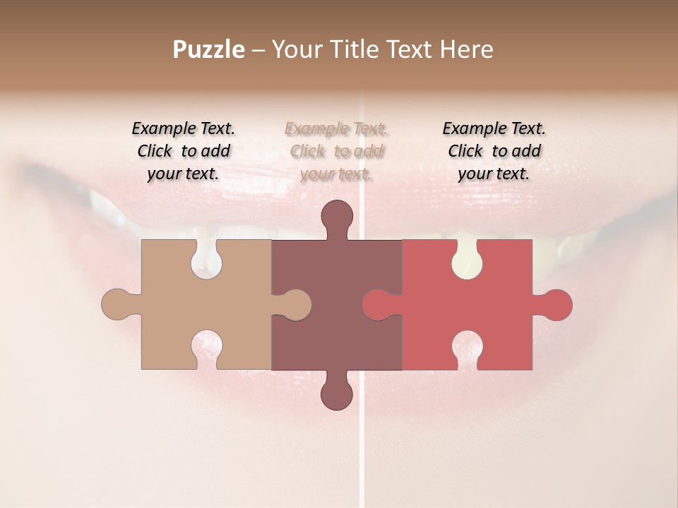 Beautiful Girl White PowerPoint Template