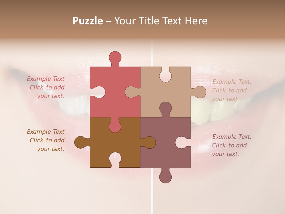 Beautiful Girl White PowerPoint Template