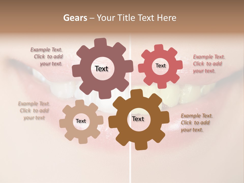 Beautiful Girl White PowerPoint Template