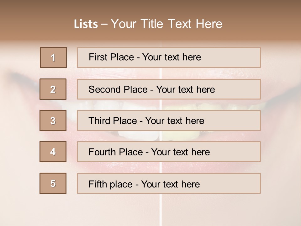 Beautiful Girl White PowerPoint Template
