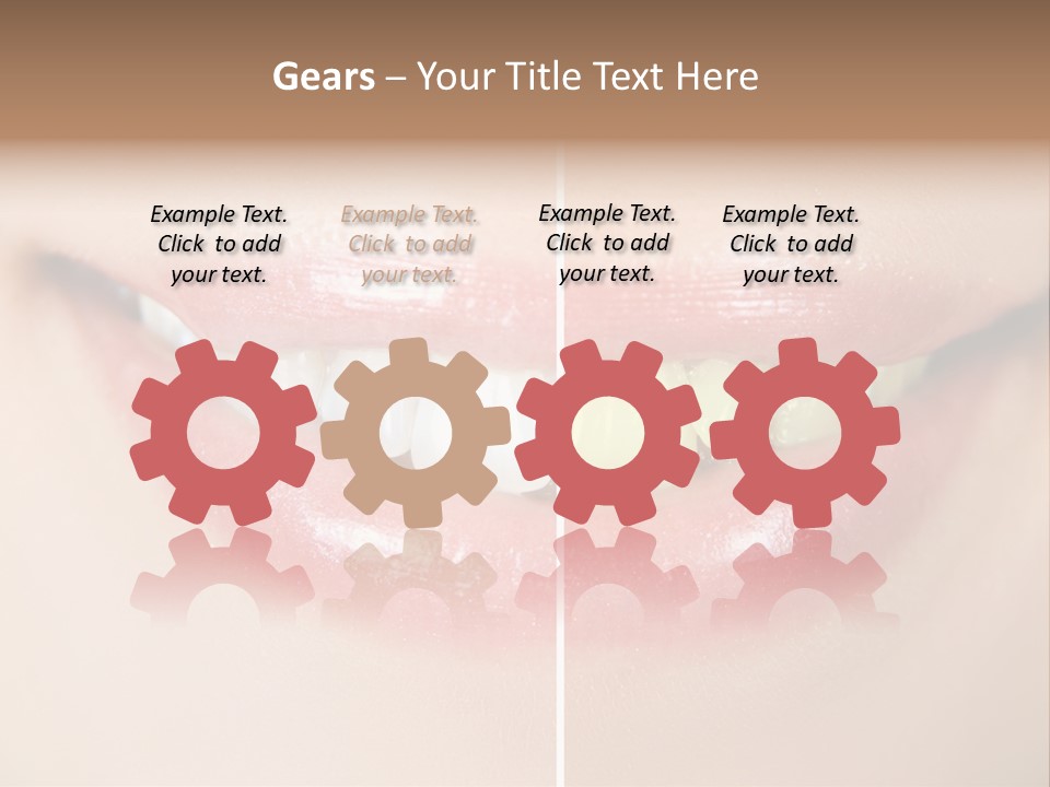 Beautiful Girl White PowerPoint Template