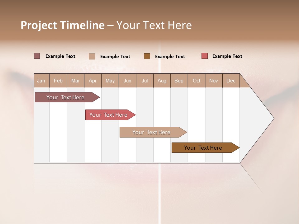 Beautiful Girl White PowerPoint Template