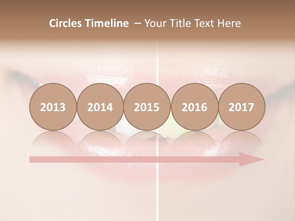 Beautiful Girl White PowerPoint Template