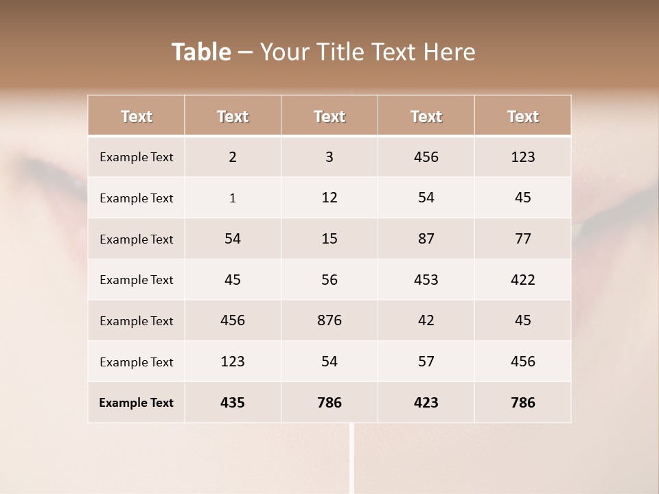 Beautiful Girl White PowerPoint Template