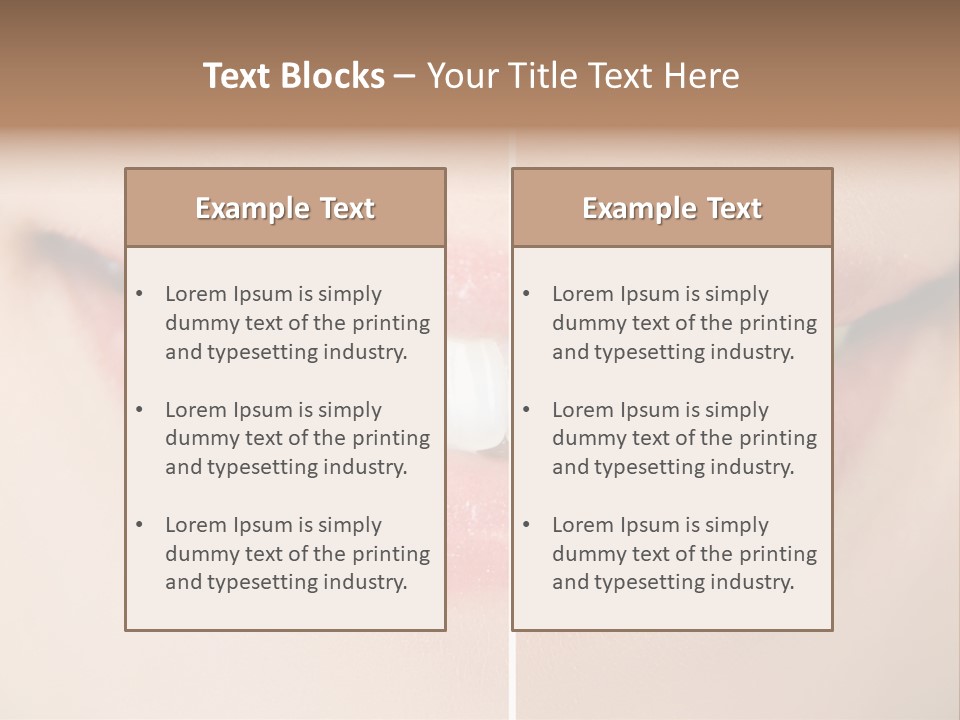 Beautiful Girl White PowerPoint Template