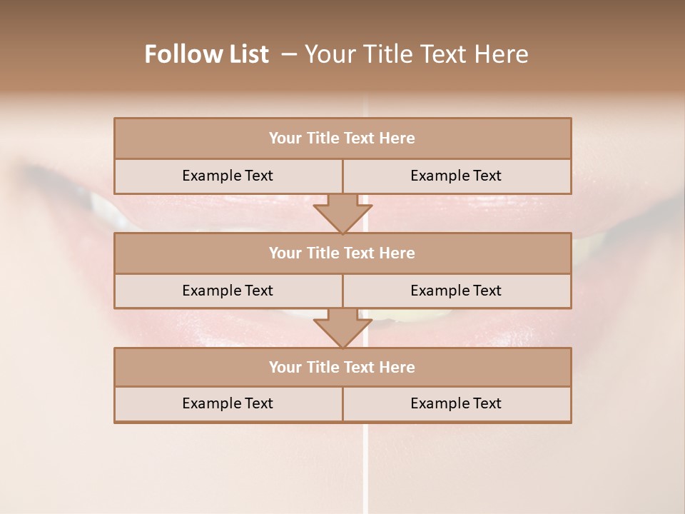 Beautiful Girl White PowerPoint Template