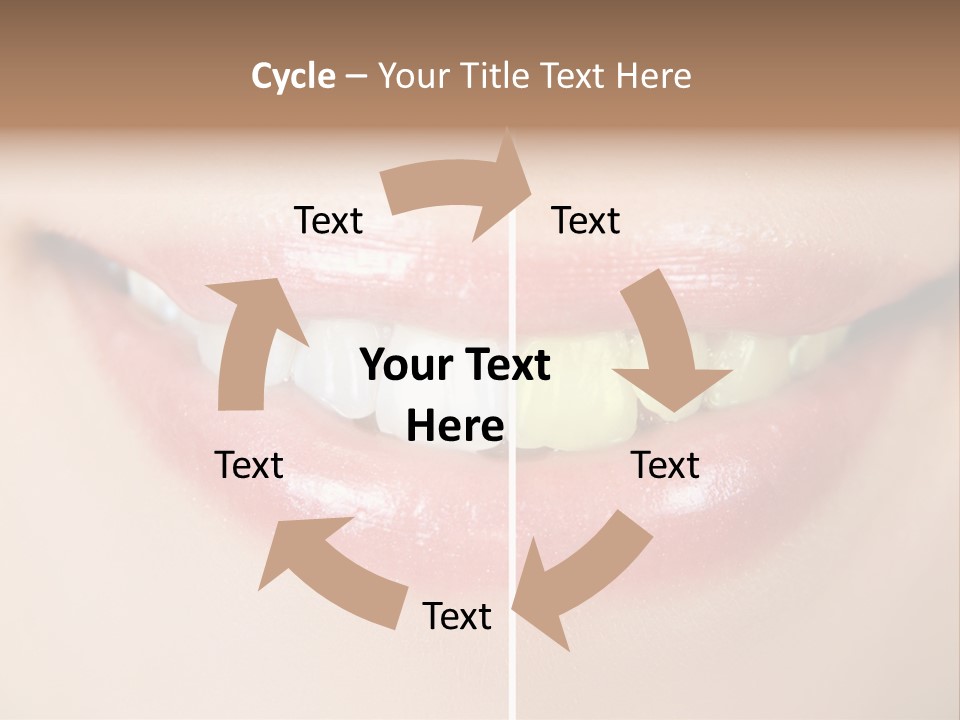 Beautiful Girl White PowerPoint Template