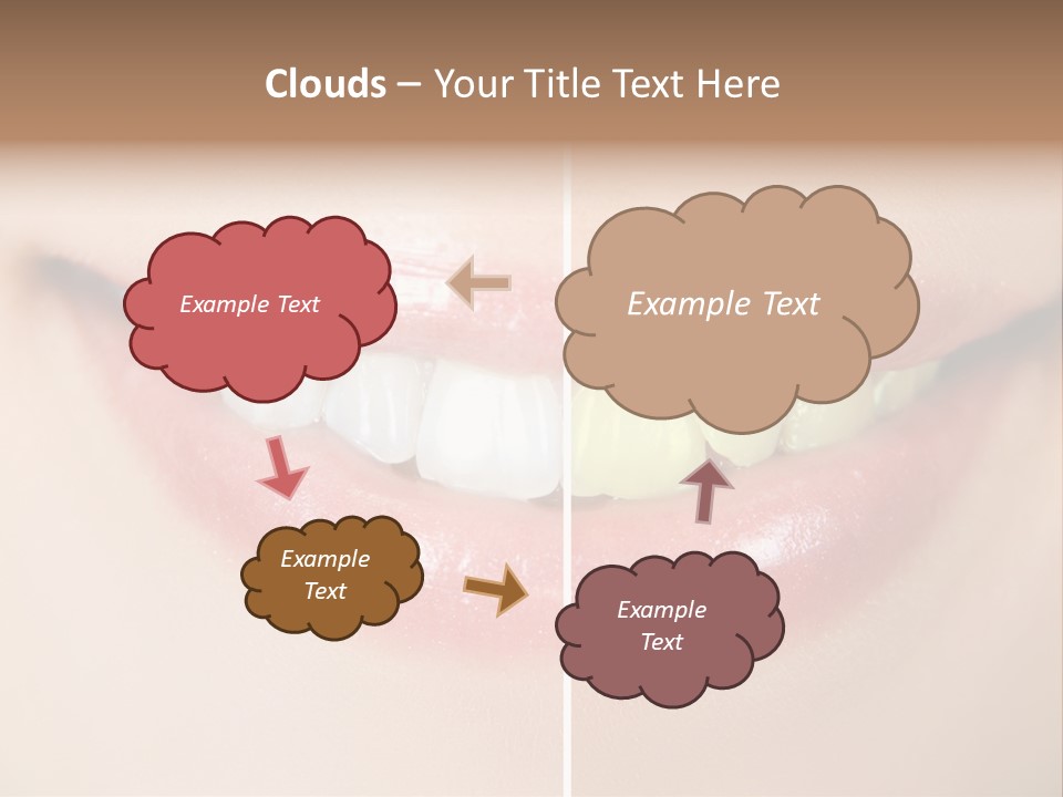 Beautiful Girl White PowerPoint Template