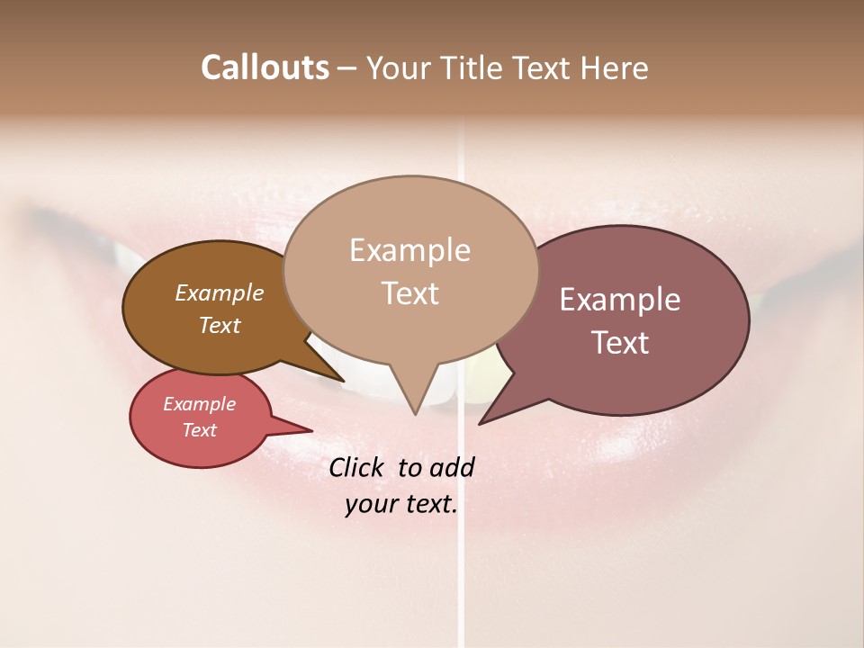 Beautiful Girl White PowerPoint Template