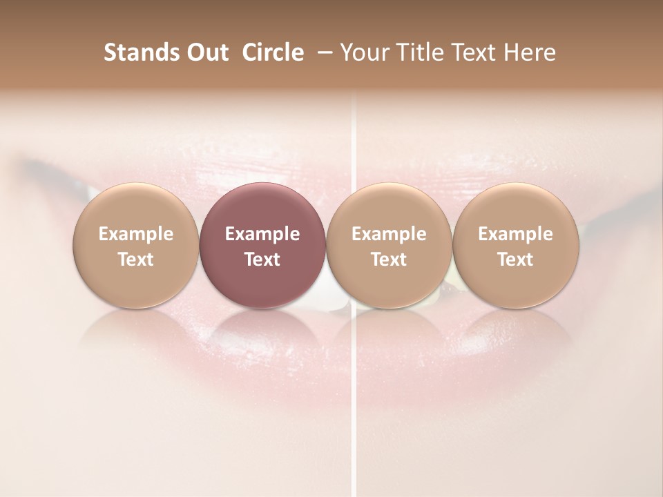 Beautiful Girl White PowerPoint Template