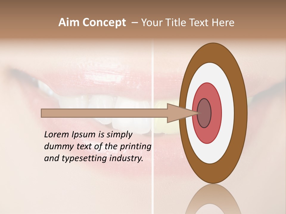 Beautiful Girl White PowerPoint Template