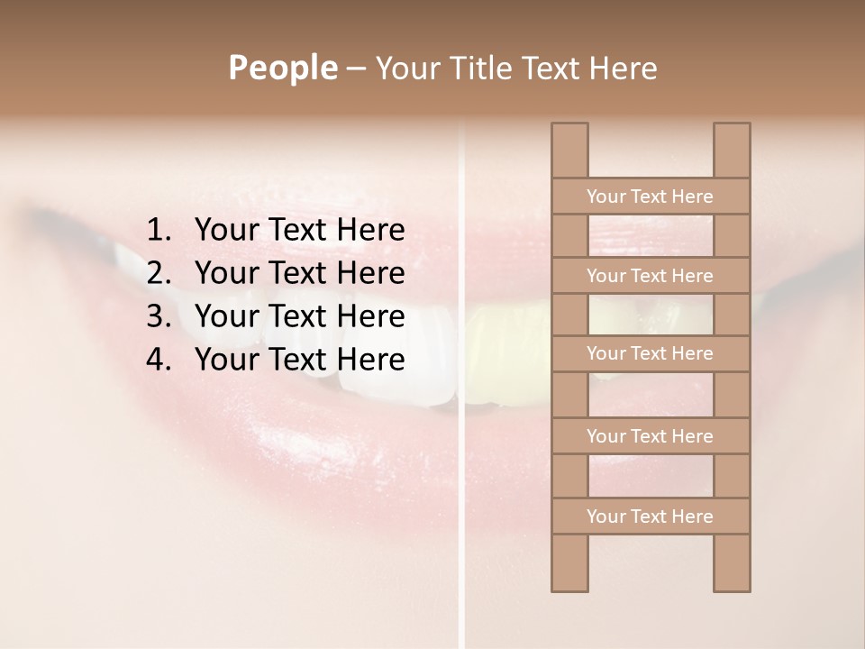 Beautiful Girl White PowerPoint Template