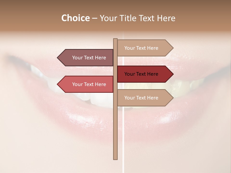 Beautiful Girl White PowerPoint Template