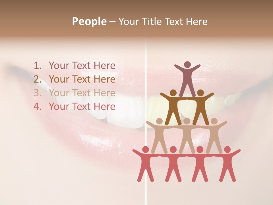 Beautiful Girl White PowerPoint Template