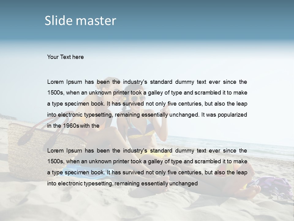 Relaxation Youth Culure Girls PowerPoint Template