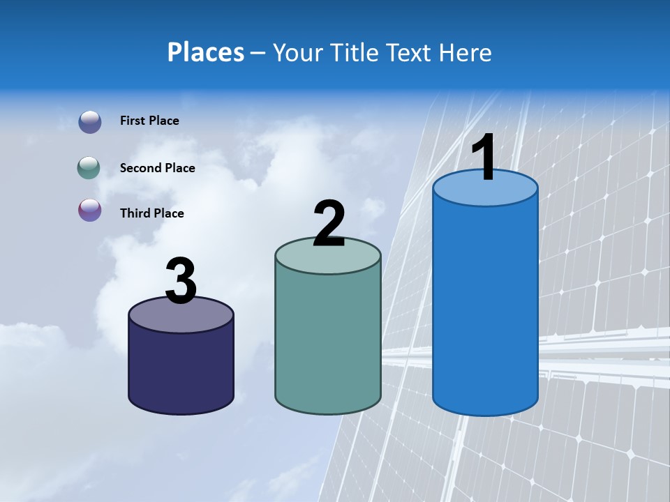 Modern Symbol Blue PowerPoint Template