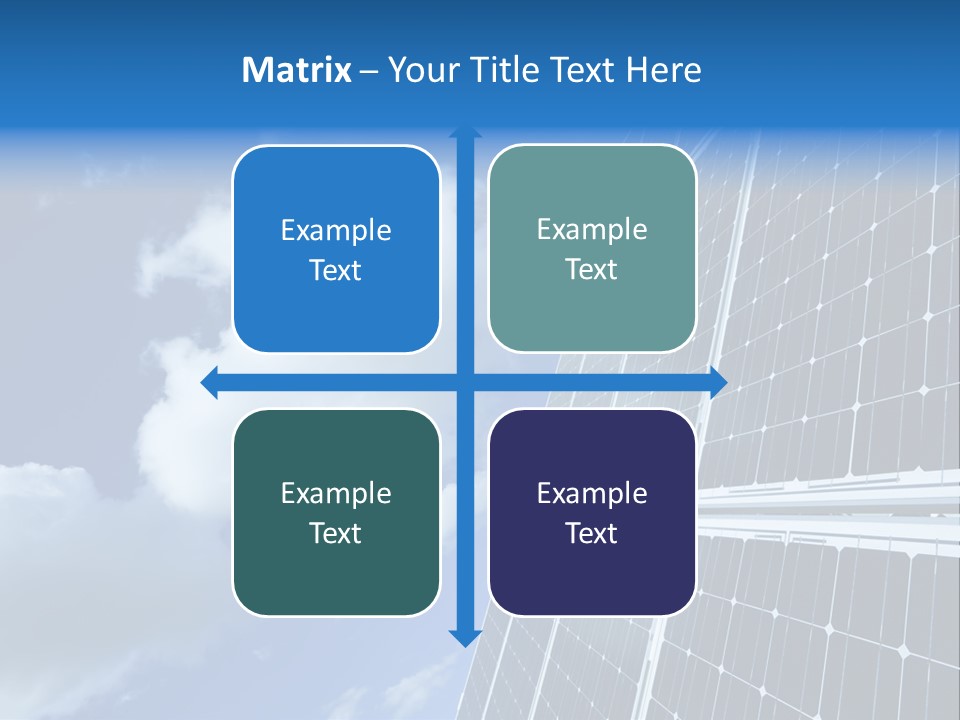 Modern Symbol Blue PowerPoint Template