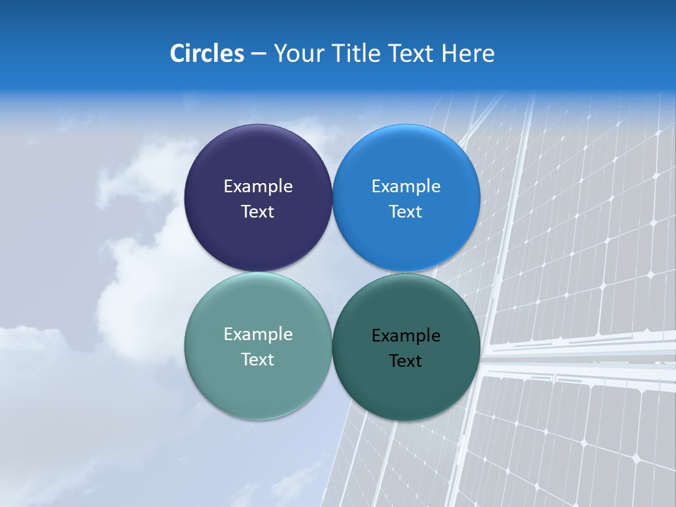 Modern Symbol Blue PowerPoint Template