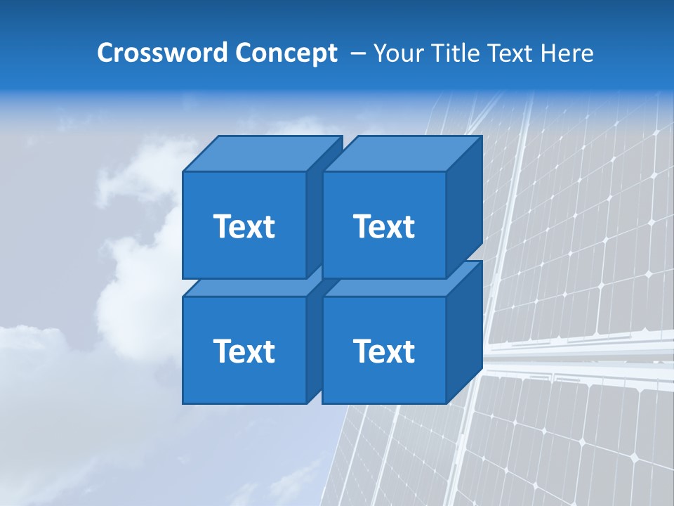 Modern Symbol Blue PowerPoint Template