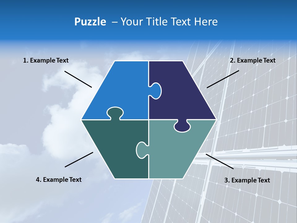 Modern Symbol Blue PowerPoint Template