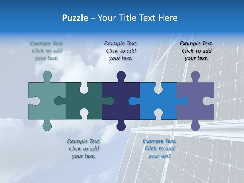 Modern Symbol Blue PowerPoint Template