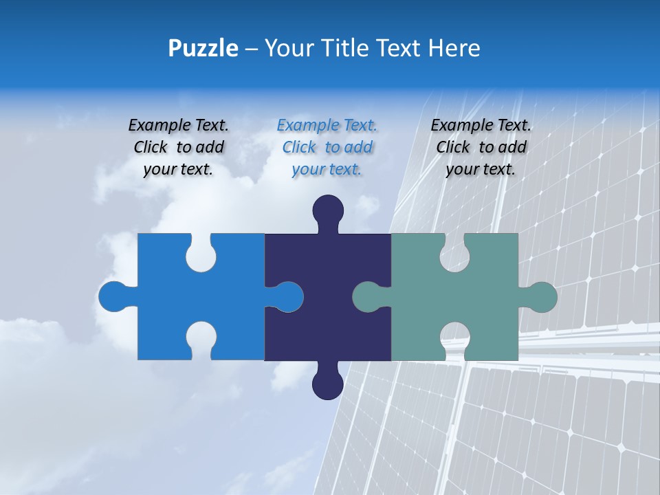 Modern Symbol Blue PowerPoint Template