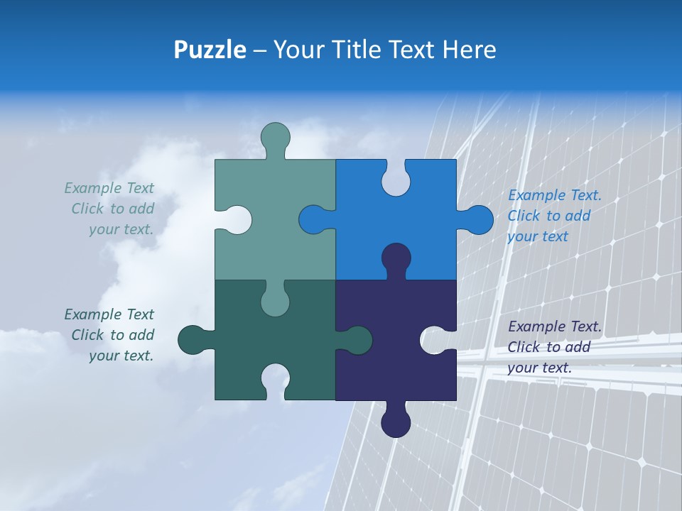 Modern Symbol Blue PowerPoint Template