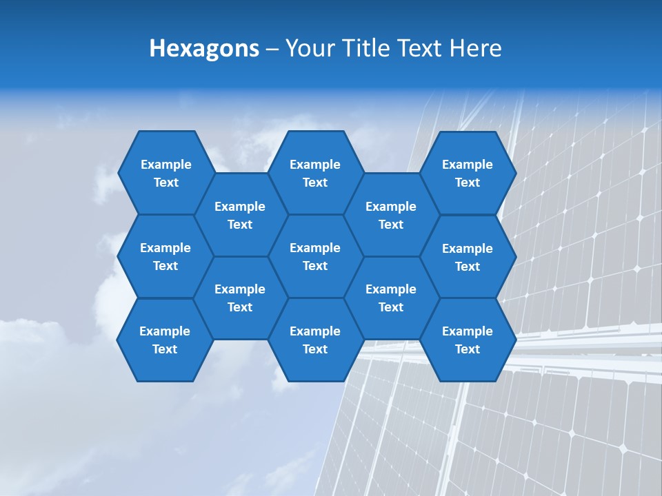 Modern Symbol Blue PowerPoint Template