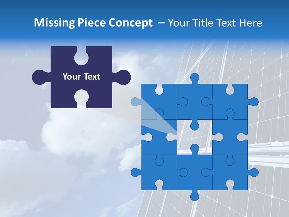 Modern Symbol Blue PowerPoint Template