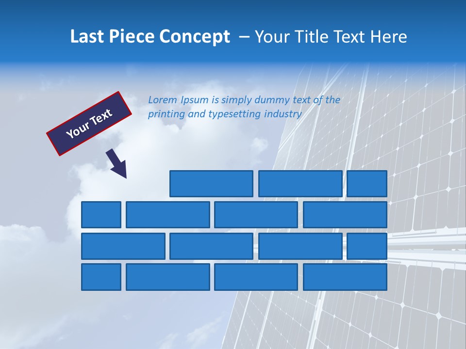 Modern Symbol Blue PowerPoint Template